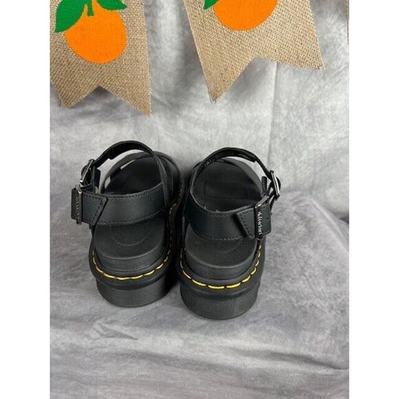 Dr. Martens Soloman Black Sandals Hydro Air Wair Bouncing Soles Size 6 - Picture 3 of 7